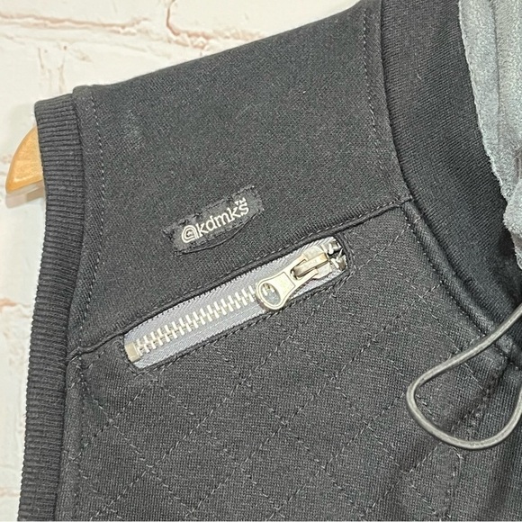 Akademiks AKDMKS Vest Mens Large Black Adjustable Collar Pockets Full Zip - Picture 5 of 10